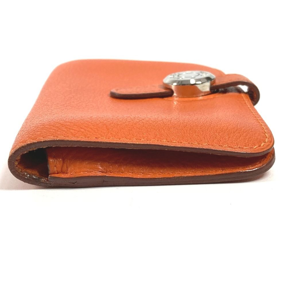 HERMES エルメス カードケース ドゴン ロゴ レザー オレンジ - メルカリ