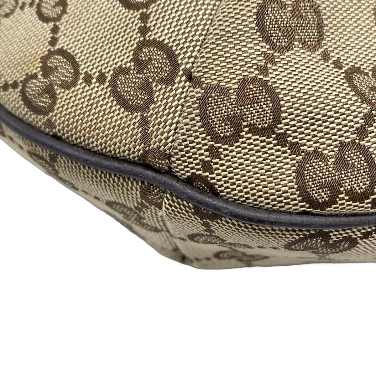 GUCCI(グッチ) ショルダーバッグ GG柄 181092 ダークブラウン×ベージュ