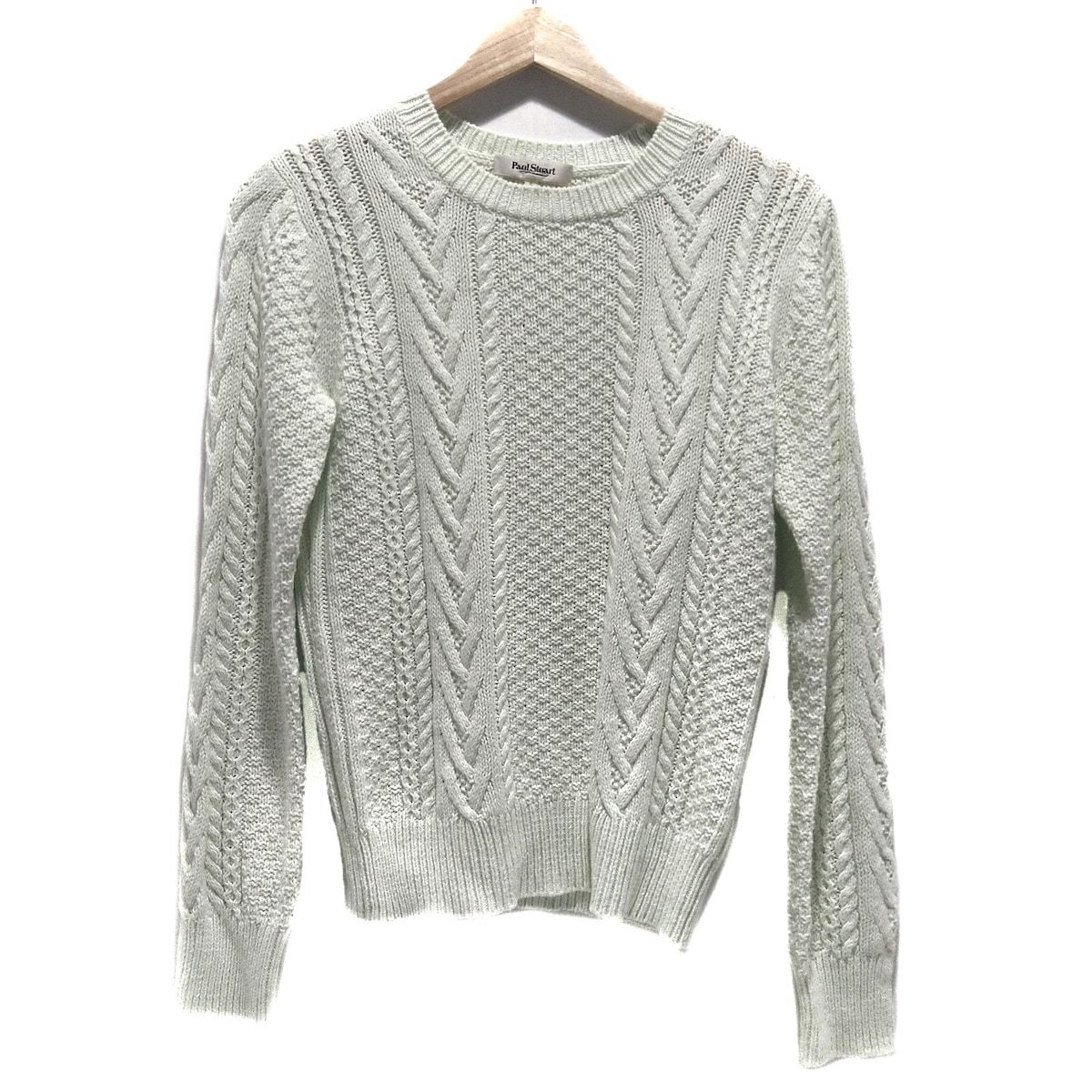 PaulStuart ポールスチュアート 長袖セーター サイズ6 M レディース - ミント クルーネック