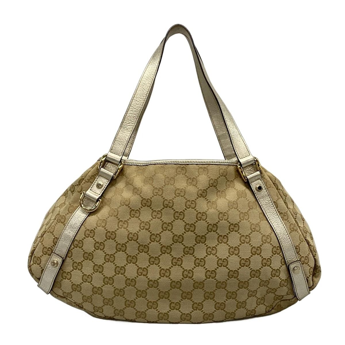 GUCCI(グッチ) トートバッグ アビー,GG柄 130736 ベージュ×ゴールド