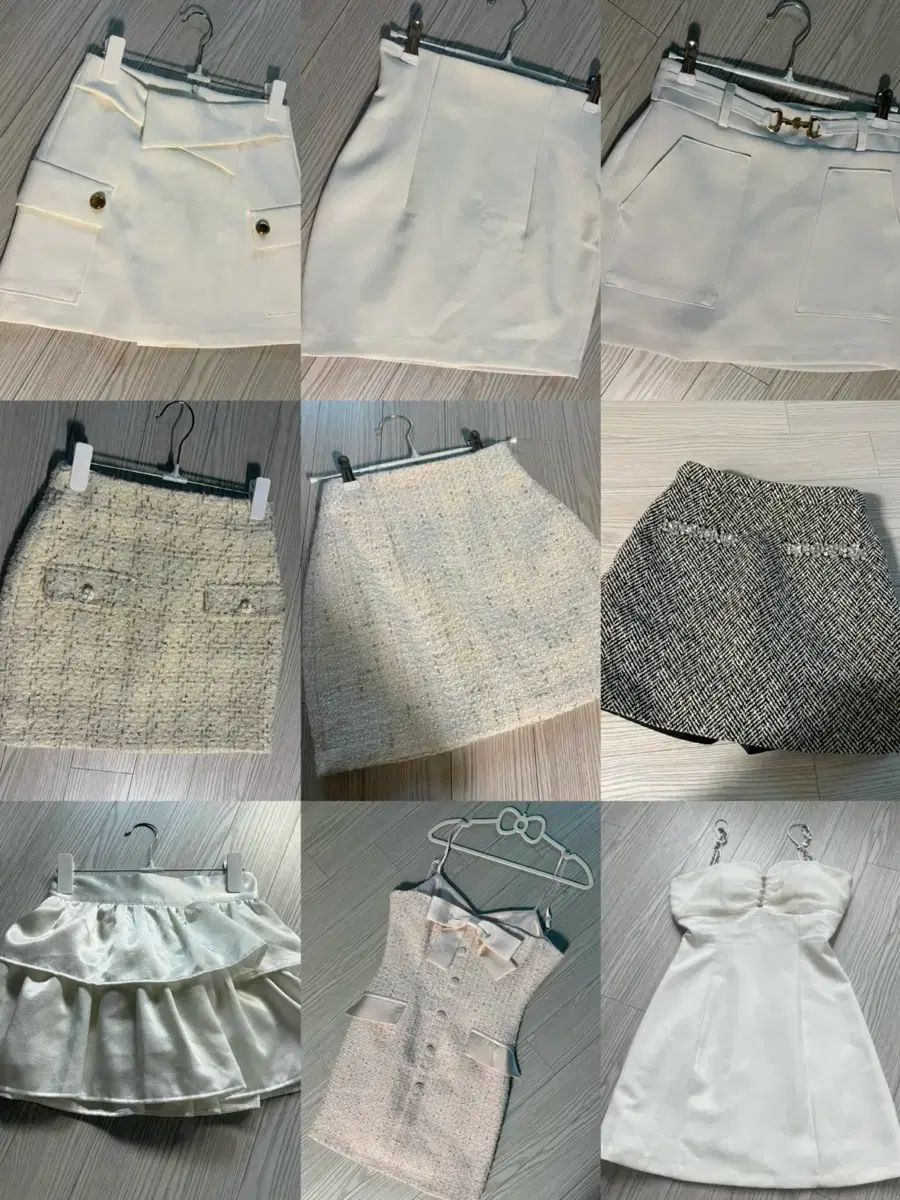 個別 まとめ売り ONE PIECE スカート 在庫整理 キャバドレス ツイード Hライン セット