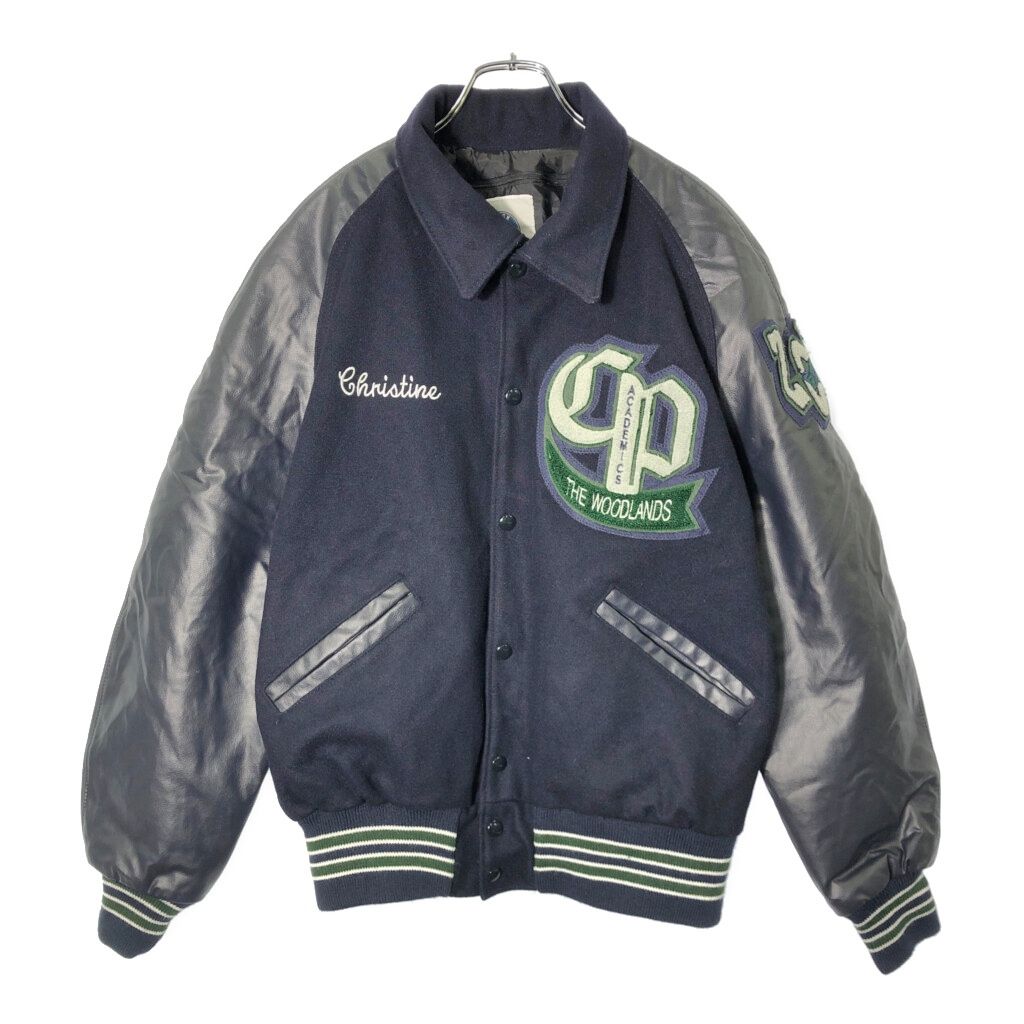 TYSON AWARDS アワードジャケット カレッジ ネイビー メンズ M 古着 V 8567