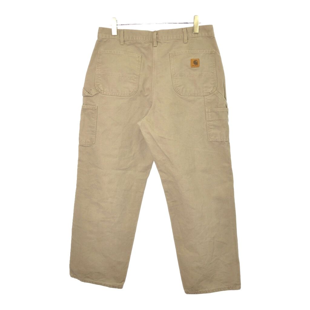 00年代 Carhartt カーハート ダック ペインターパンツ ベージュ メンズ W 38 L 32 古着 V 9731