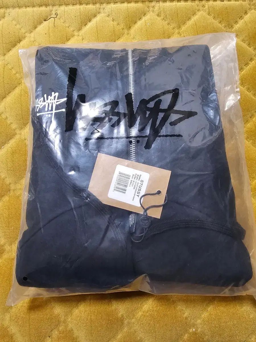 STUSSY ベーシック WHO ジップアップ ブラック S