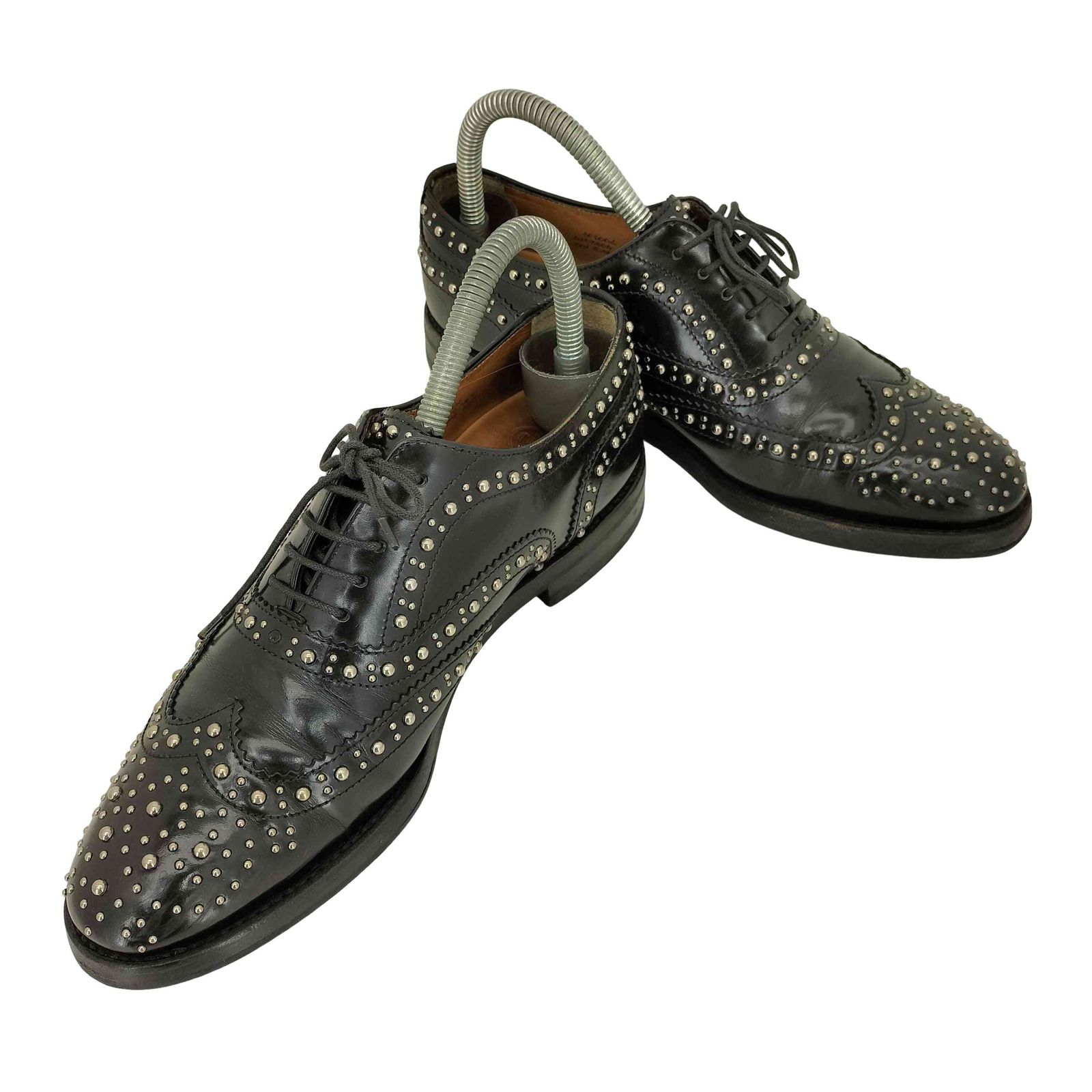 チャーチ churchs スタッズ ウィングチップドレスシューズ メンズ 36.5