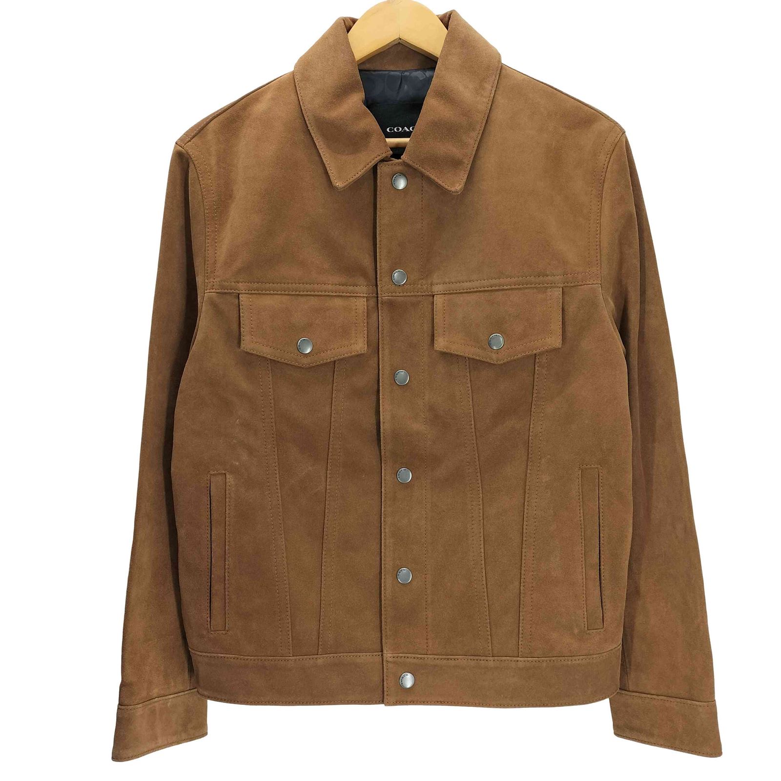コーチ COACH SUEDE LEATHER JACKET スエード レザー トラッカー
