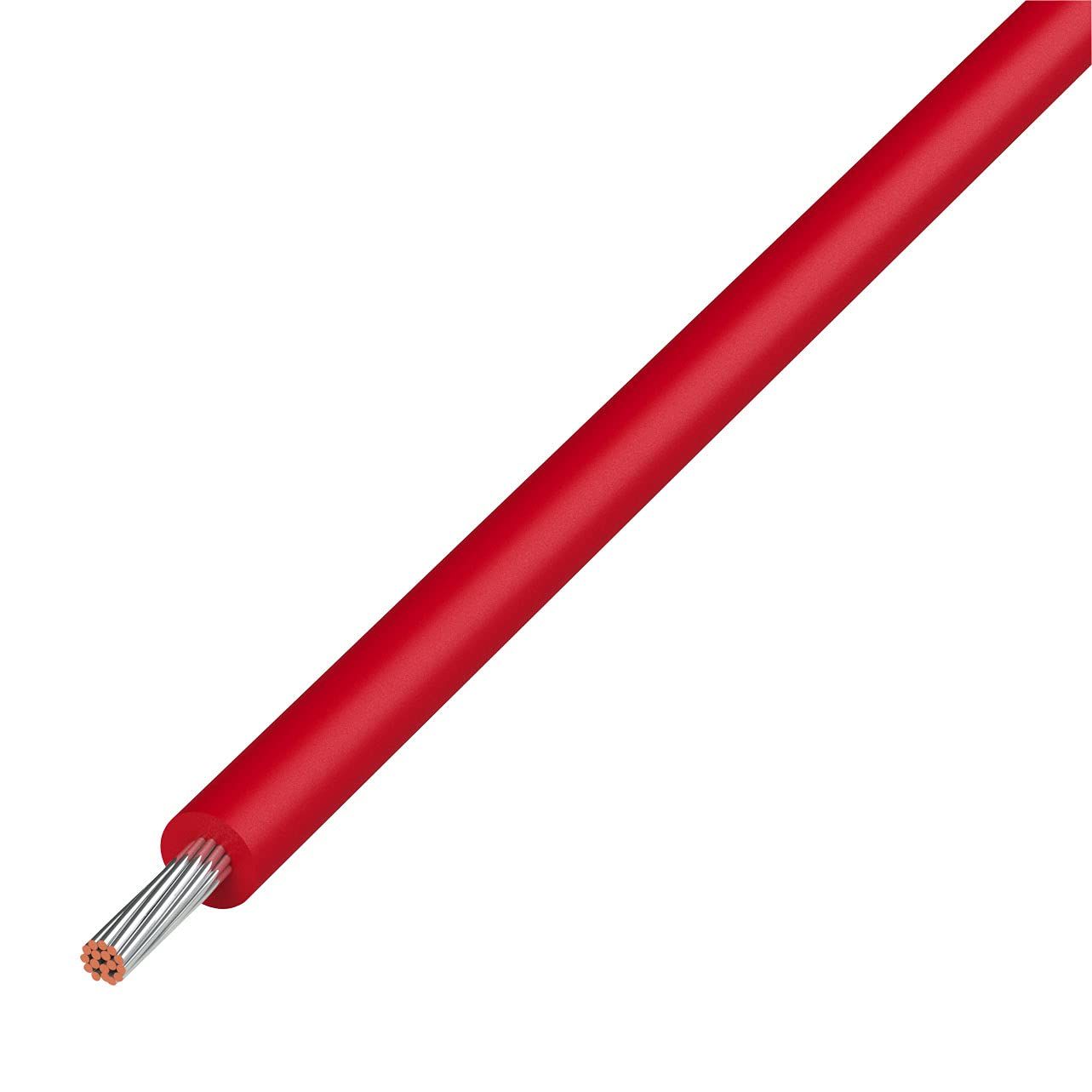 協和ハーモネット UL 1007 AWG 22 耐熱ビニル絶縁電線 10 m 赤