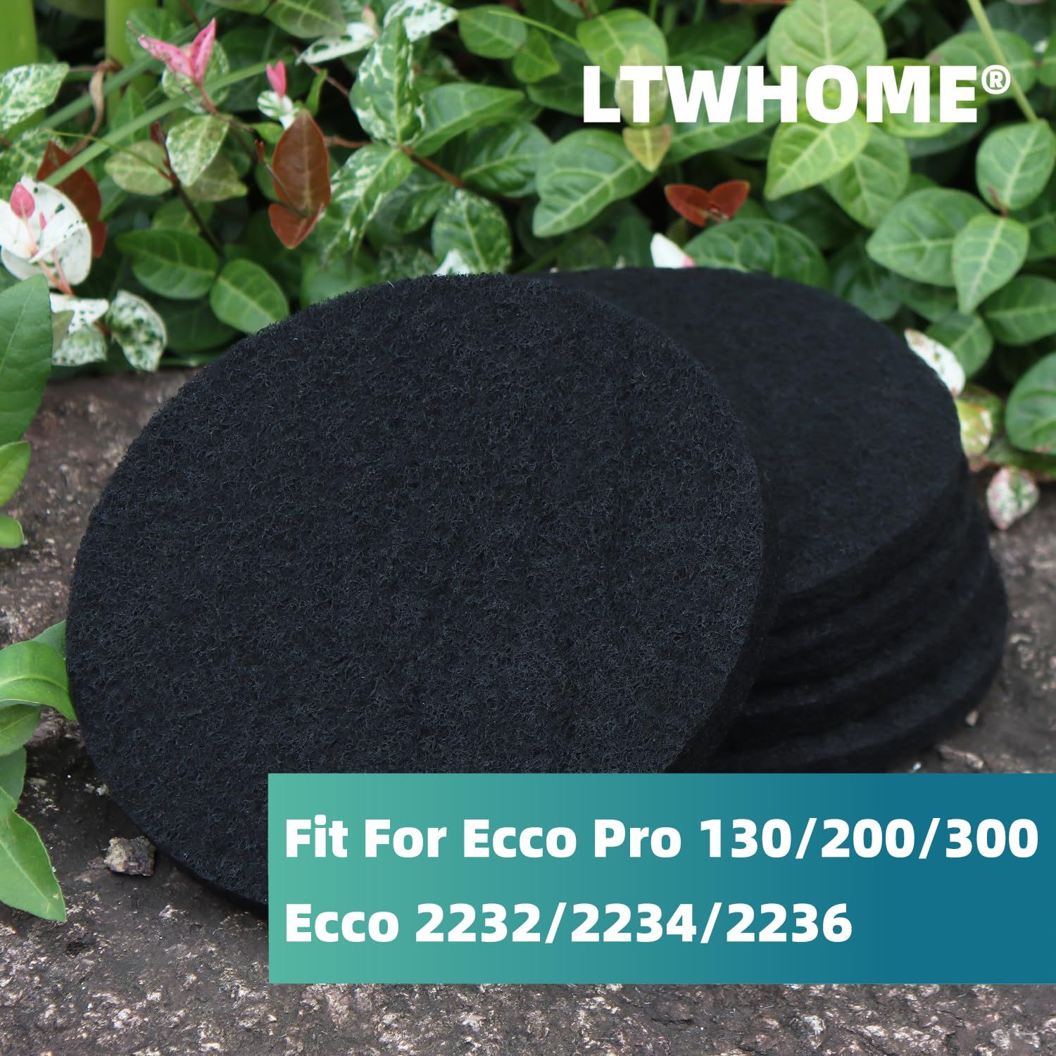 LTWHOME フィルター 水槽用 熱帯魚 活性炭フィルターパッド エーハイム エココンフォート2232 2234 2236に適用 入