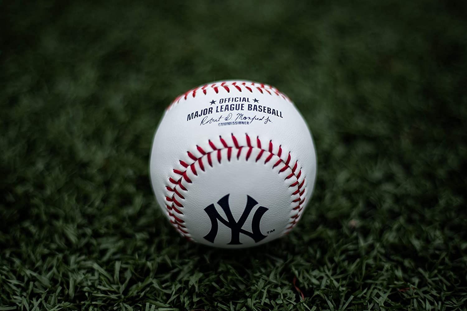 MLB チームロゴ入り野球ボール Official ホワイト [ニューヨーク