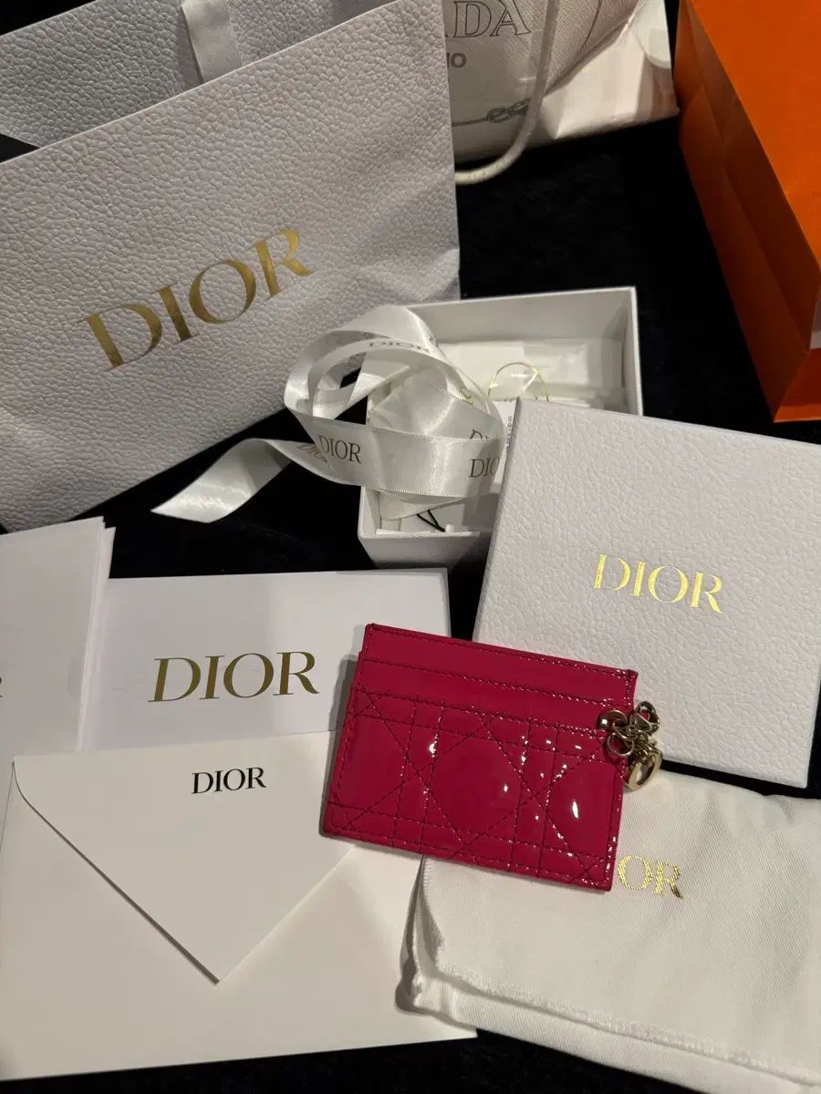 ディオール レディディオール ピンク カードウォレット