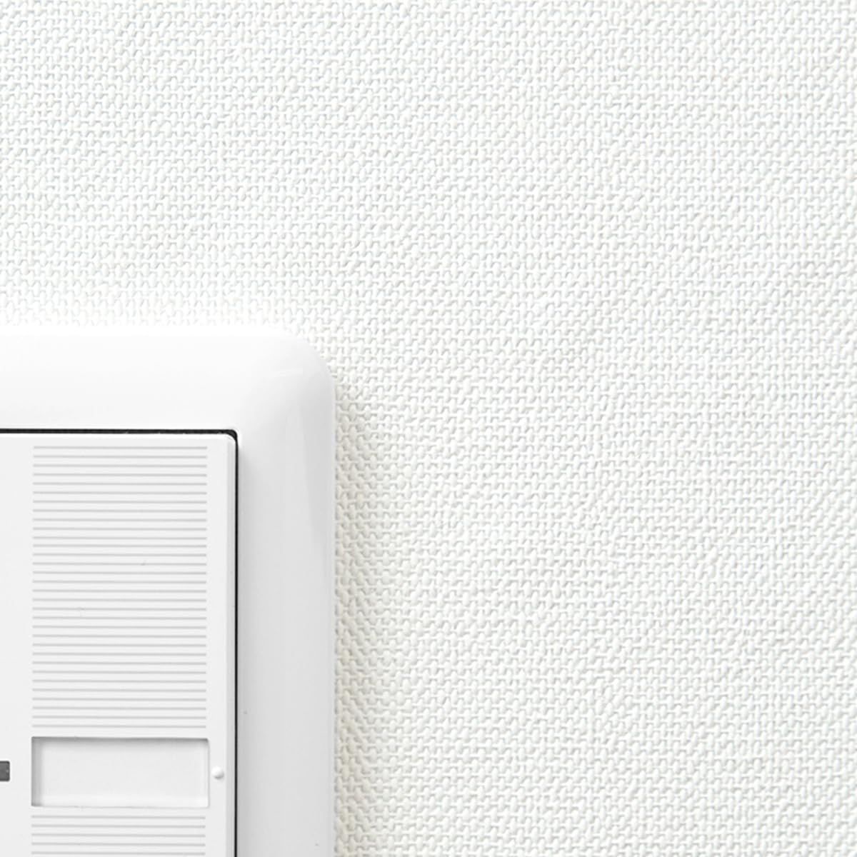 アサヒペン 壁紙 生のりパックカベ紙 幅92 cm×長さ10 m RSD-12 生のり付き 白 シンプルな柄 エンボスあり 位置合わせがラク 防カビ シックハウス対策品 日本製