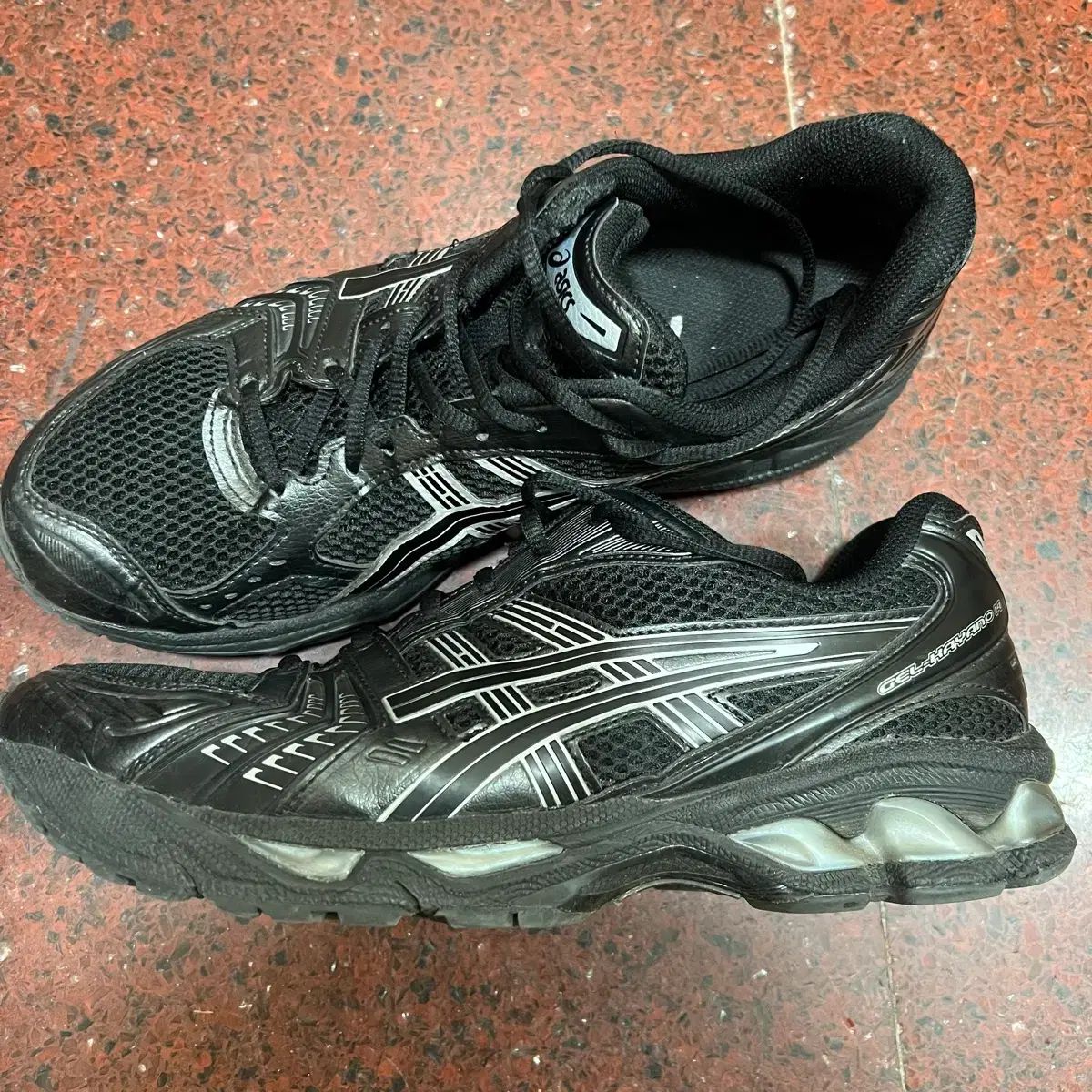 275 アシックス ゲル カヤノ 14 ブラック ピュア シルバー スニーカー 靴