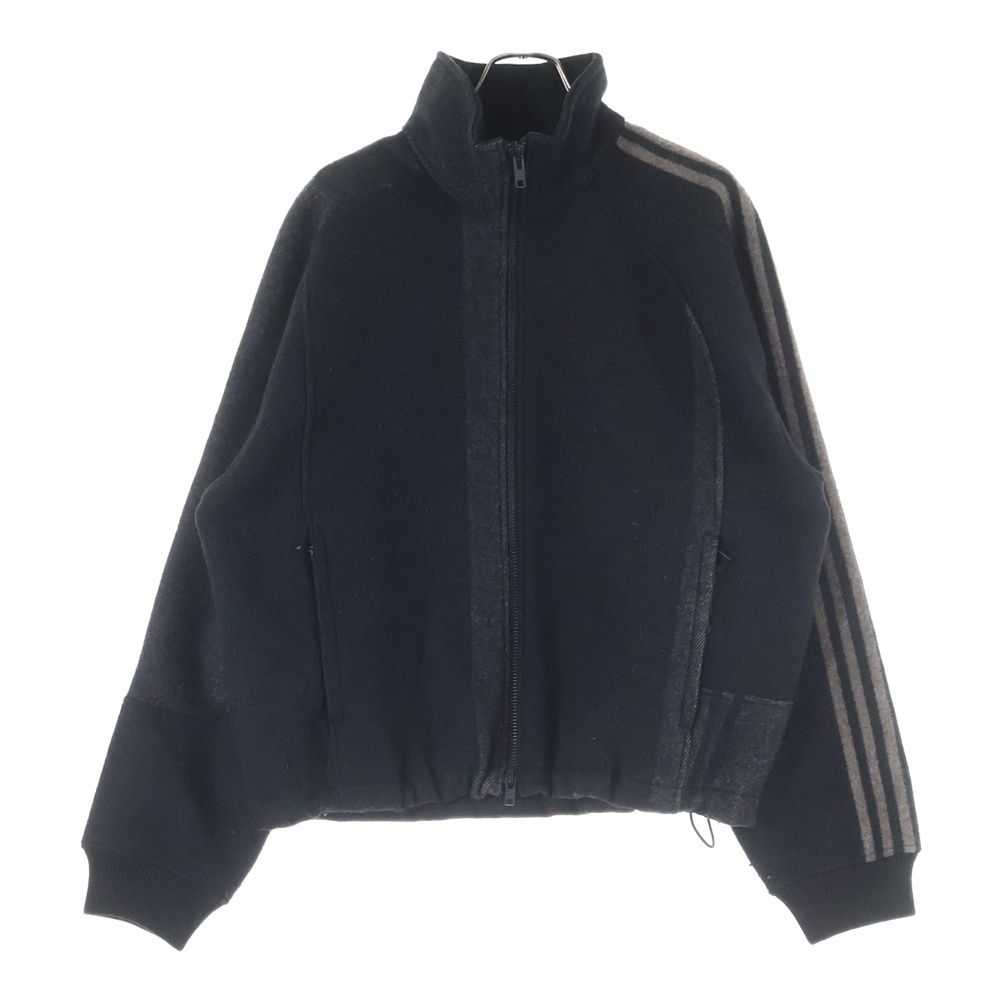 Y-3 ワイスリー U ENG 3 STRIPES TRACK JKT HN 1968 ウール ジップアップトラックジャイケット ブラック
