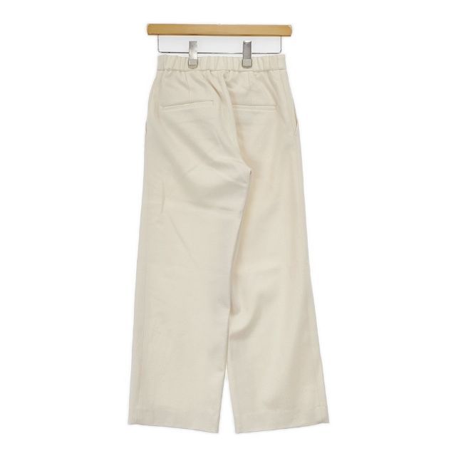 GALERIE VIE ストレートイージーパンツ 23-04-44-04302 HN ウールフランネル パンツ オフホワイト レディース ギャルリーヴィー 5-1228 T∞