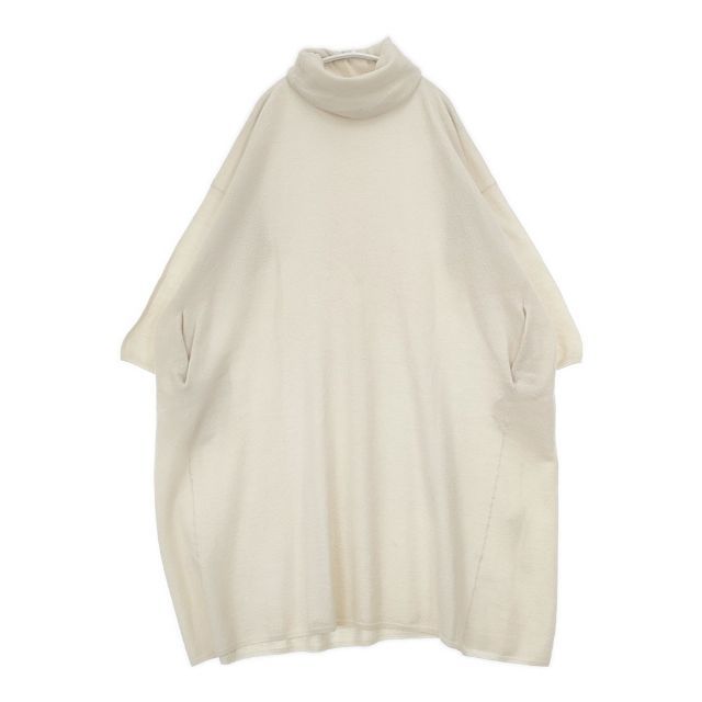 45 R|45 rpm フロート縮絨ビッグタートルネックワンピース 定価32000円 ウール ワンピース オフホワイト レディース フォーティーファイブアールピーエム 5-1228 T∞
