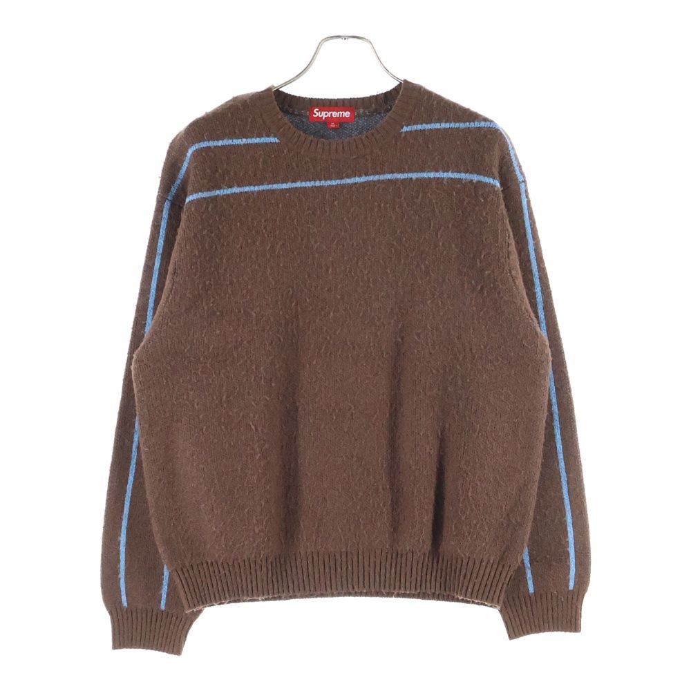 SUPREME シュプリーム 24 AW Back Stripe Sweater バックストライプ ニットスウェット セーター ブラウン