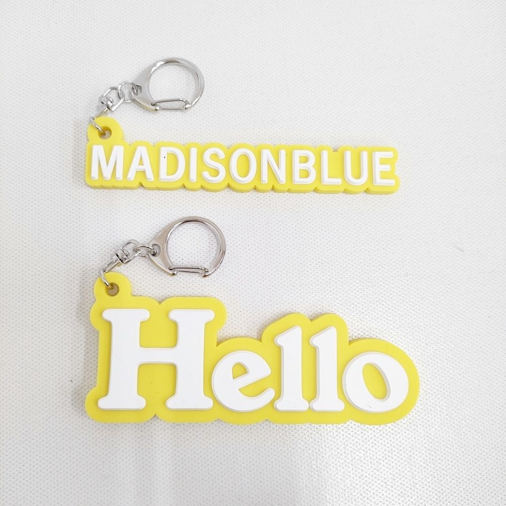 1周年記念 非売品 ノベルティ HELLOキーホルダー チャーム セット イエロー レディース マディソンブルー 5-1228 G♪