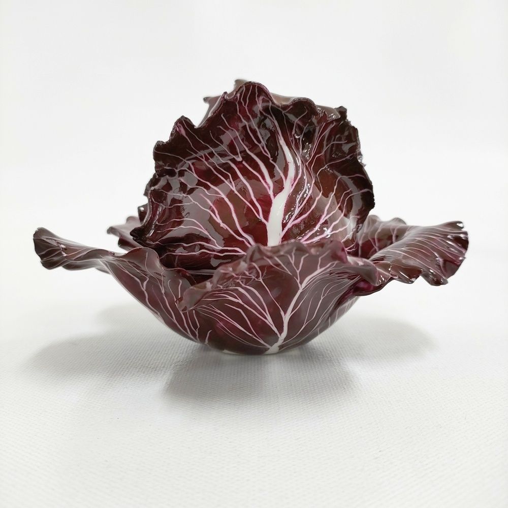 DIDIER キャベツ CABBAGE FORM BOX AND COVERS 陶器 皿 パープル 5 1228 G♪