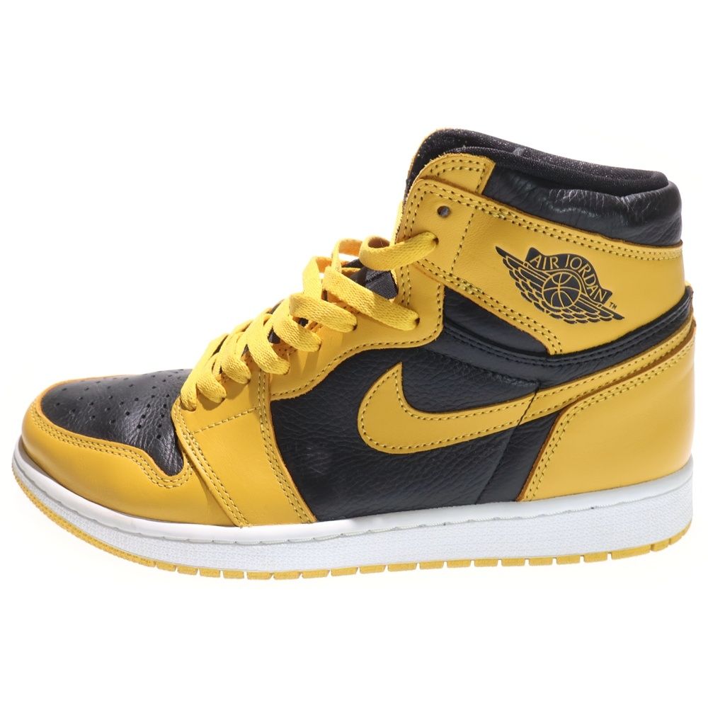 NIKE ナイキ AIR JORDAN 1 RETRO HIGH OG POLLEN 555088-701 エアジョーダン レトロ パラン ハイカットスニーカー US 10|28.0 cm ブラック|イエロー