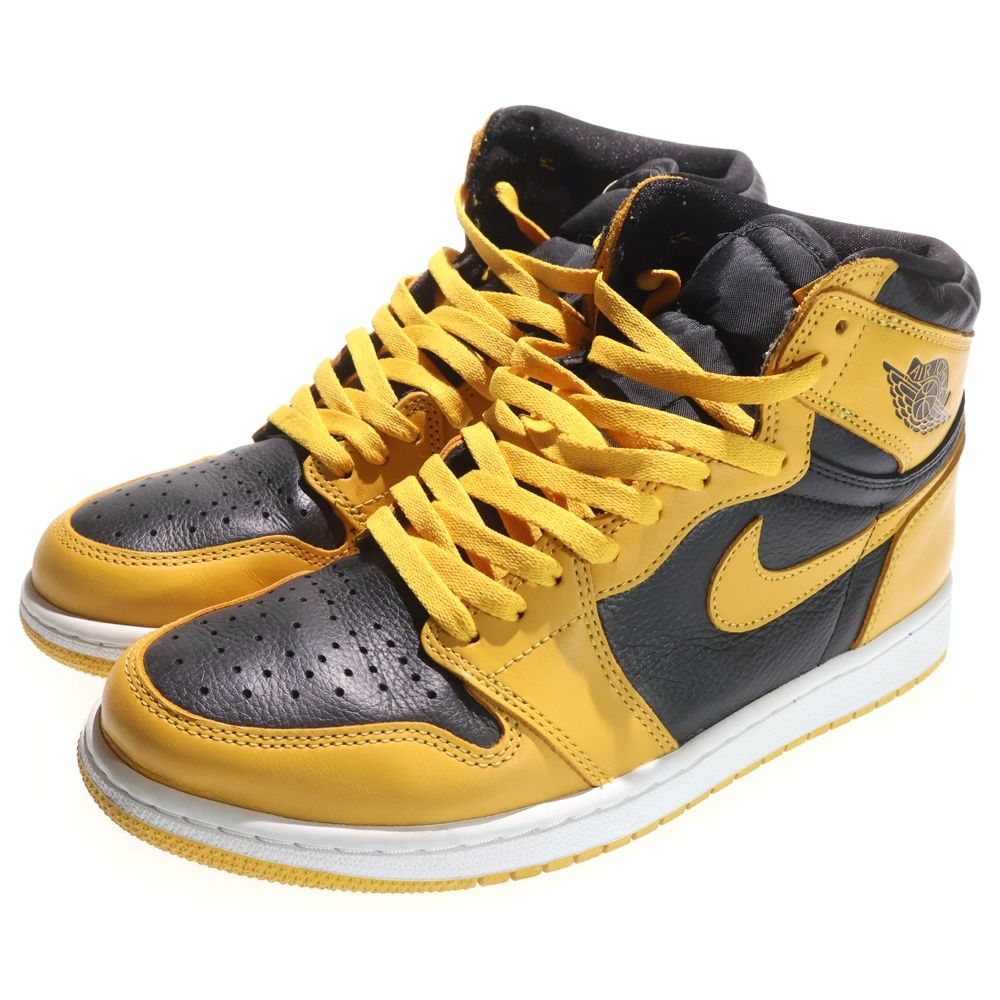 NIKE ナイキ AIR JORDAN 1 RETRO HIGH OG POLLEN 555088-701 エアジョーダン レトロ パラン ハイカットスニーカー US 10|28.0 cm ブラック|イエロー