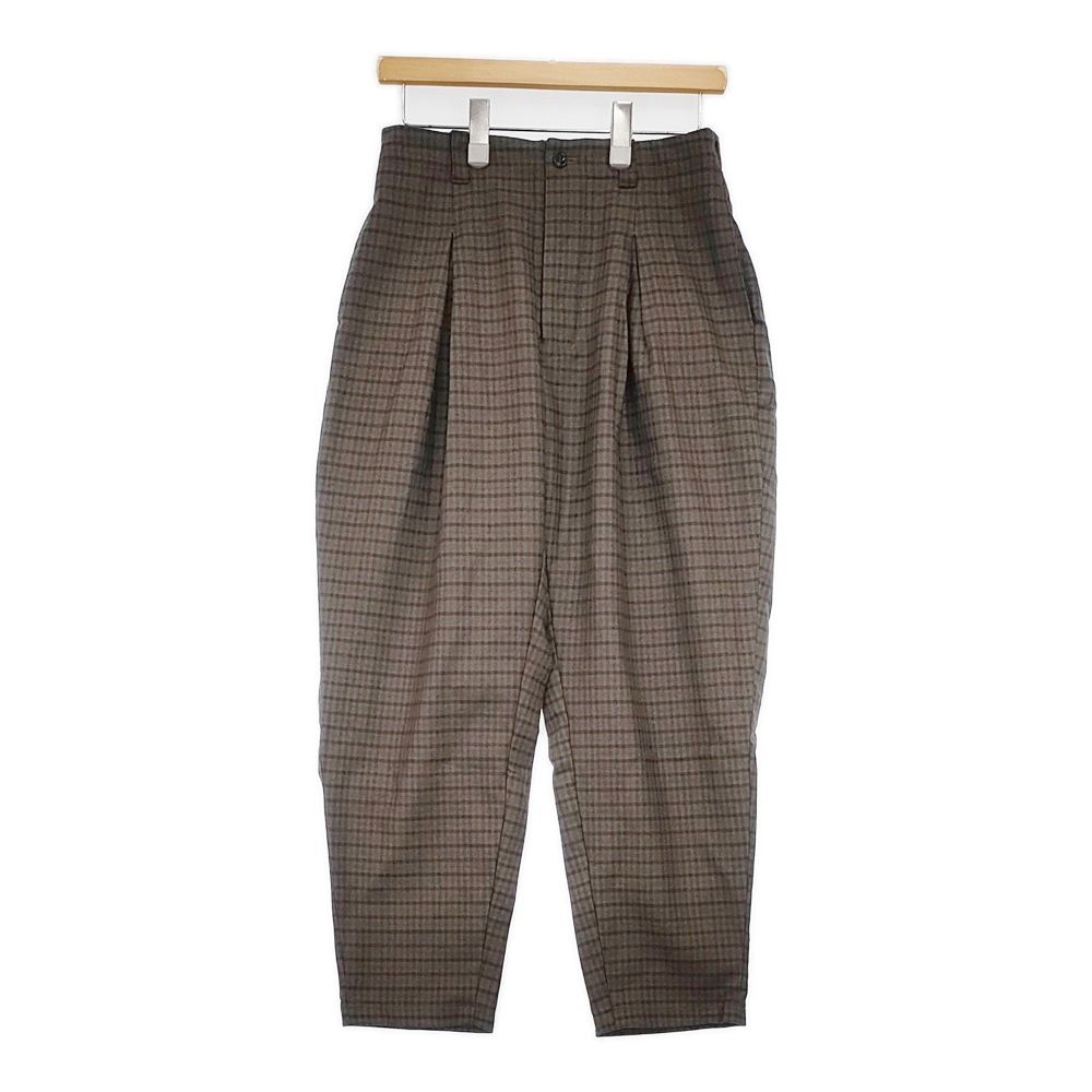 nest Robe ネストローブ ウール カシミヤ タックパンツ テーパード