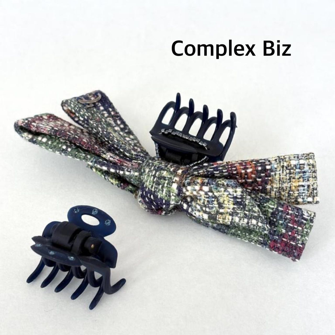 ☆Complex Biz コンプレックスビズ ホイップクリップ ツイードリボン