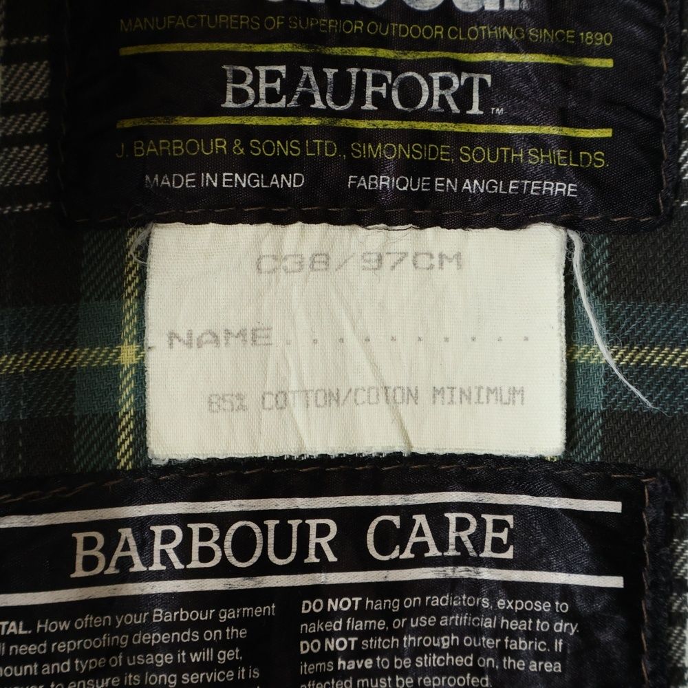 Barbour (バブアー) 80S VINTAGE BEAUFORT UK製 ビューフォート 3