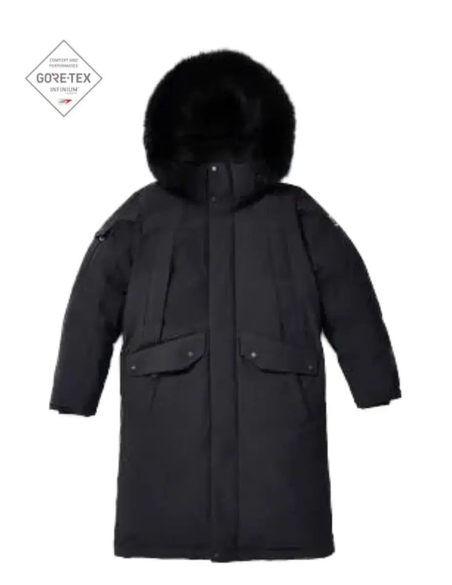 KOLONSPORT コーロンスポーツ グースダウン ダウンジャケット ロング丈 ブラック