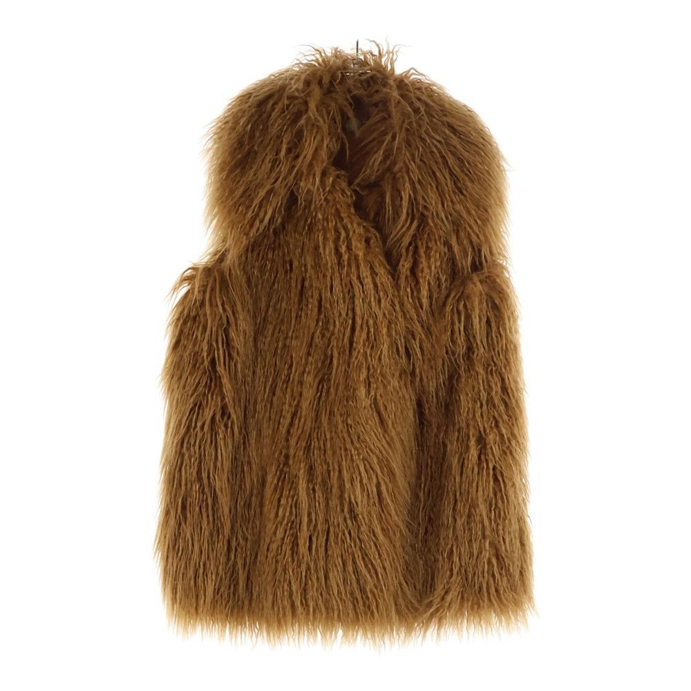 STELLA McCARTNEY ステラマッカートニー フロントフック ファーベスト ブラウン レディース 398228 SFB 07