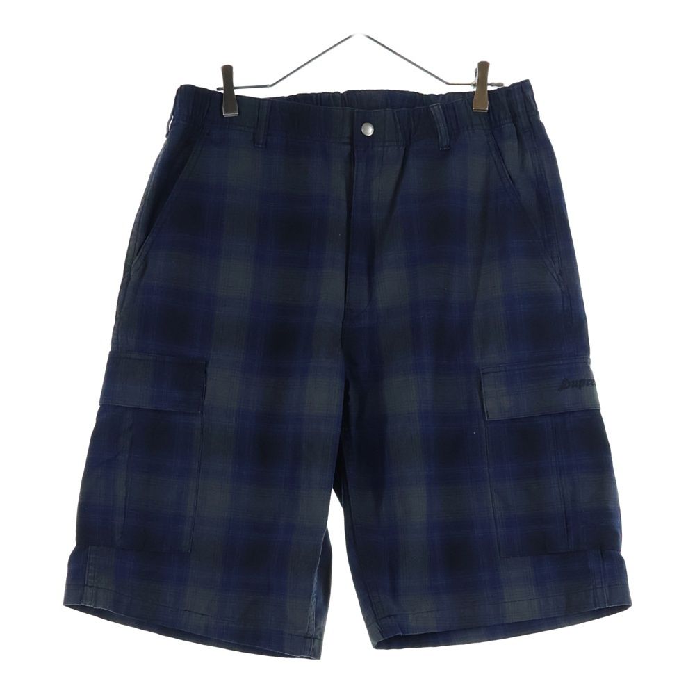 SUPREME シュプリーム 25 SS Shadow Plaid Cargo Short シャドウ プライド カーゴ ハーフパンツ ショーツ ブルー|グレー
