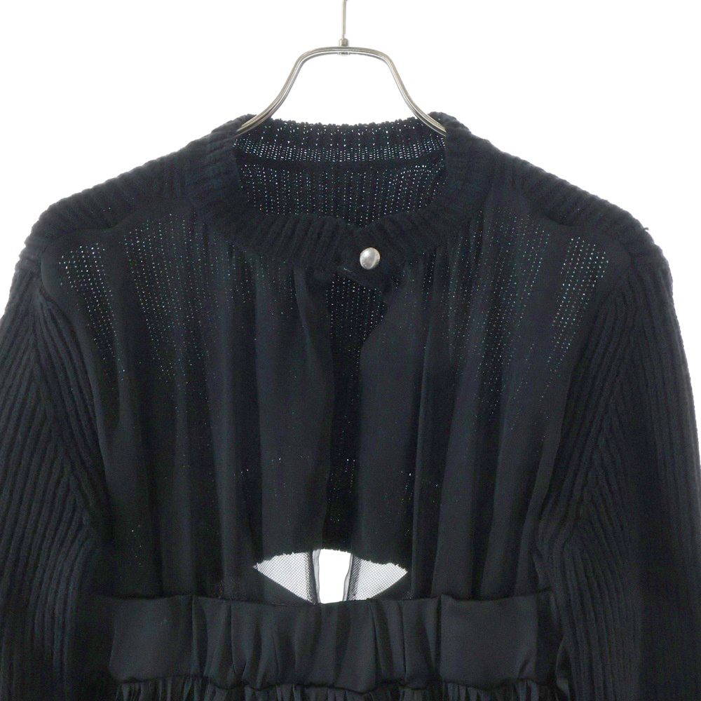Sacai (サカイ) WOOL KNIT DRESS ウール ニット切り替え ワンピース