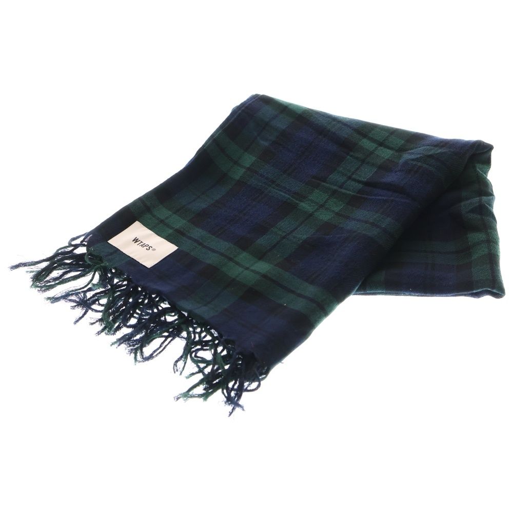 WTAPS (ダブルタップス) フリンジ チェック柄 ストール マフラー