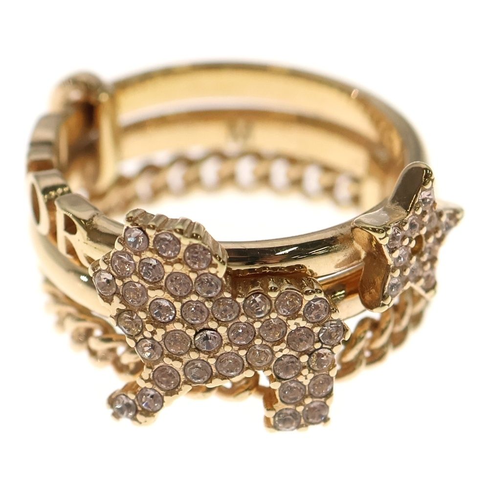 Christian Dior クリスチャンディオール 3連リング ライオン 指輪 リング ゴールド