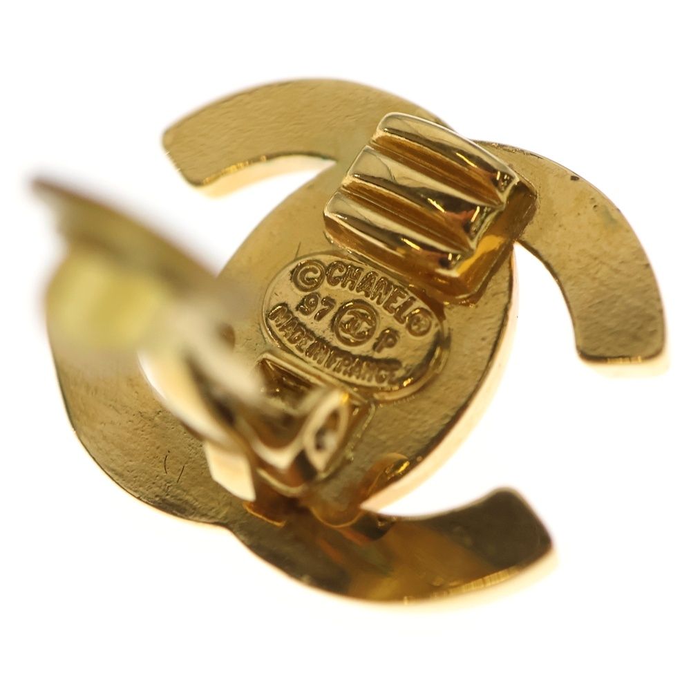  CHANEL シャネル ココマーク ターンロック イヤリング ゴールド GP 97|P その他 ヘアアクセサリー