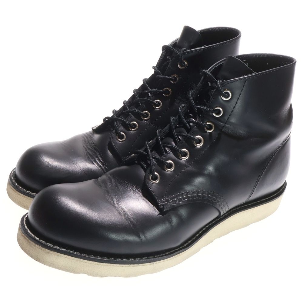 RED WING レッド ウイング 8165 6 INCH CLASSIC ROUND クラシックラウンド レザー レースアップ ブーツ ブラック