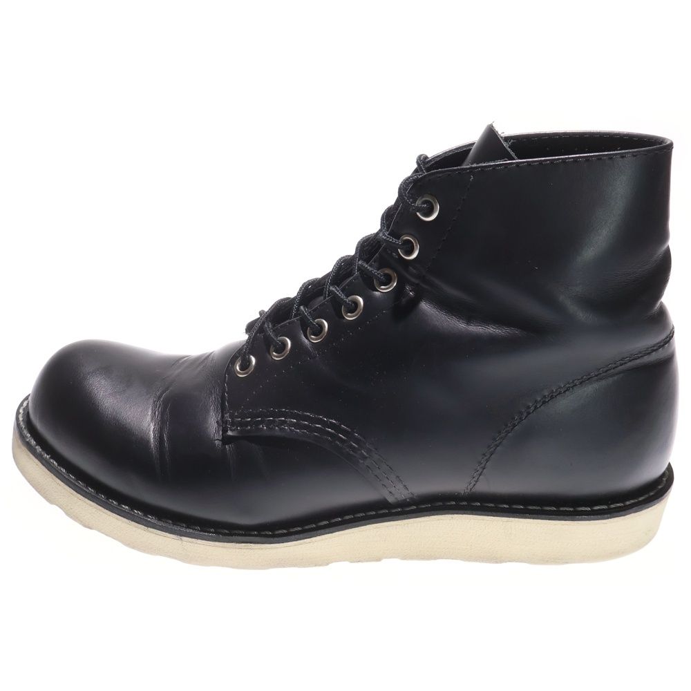 RED WING レッド ウイング 8165 6 INCH CLASSIC ROUND クラシックラウンド レザー レースアップ ブーツ ブラック