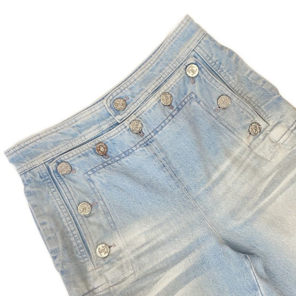 シャネル パンツ ココビーチ ココボタン デニムパンツ コットン
