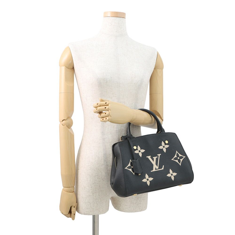 ルイヴィトン モンテーニュBB アンプラント ハンドバッグ　ブラック ルイヴィトン モノグラム アンプラント モンテーニュBB ハンドバッグ