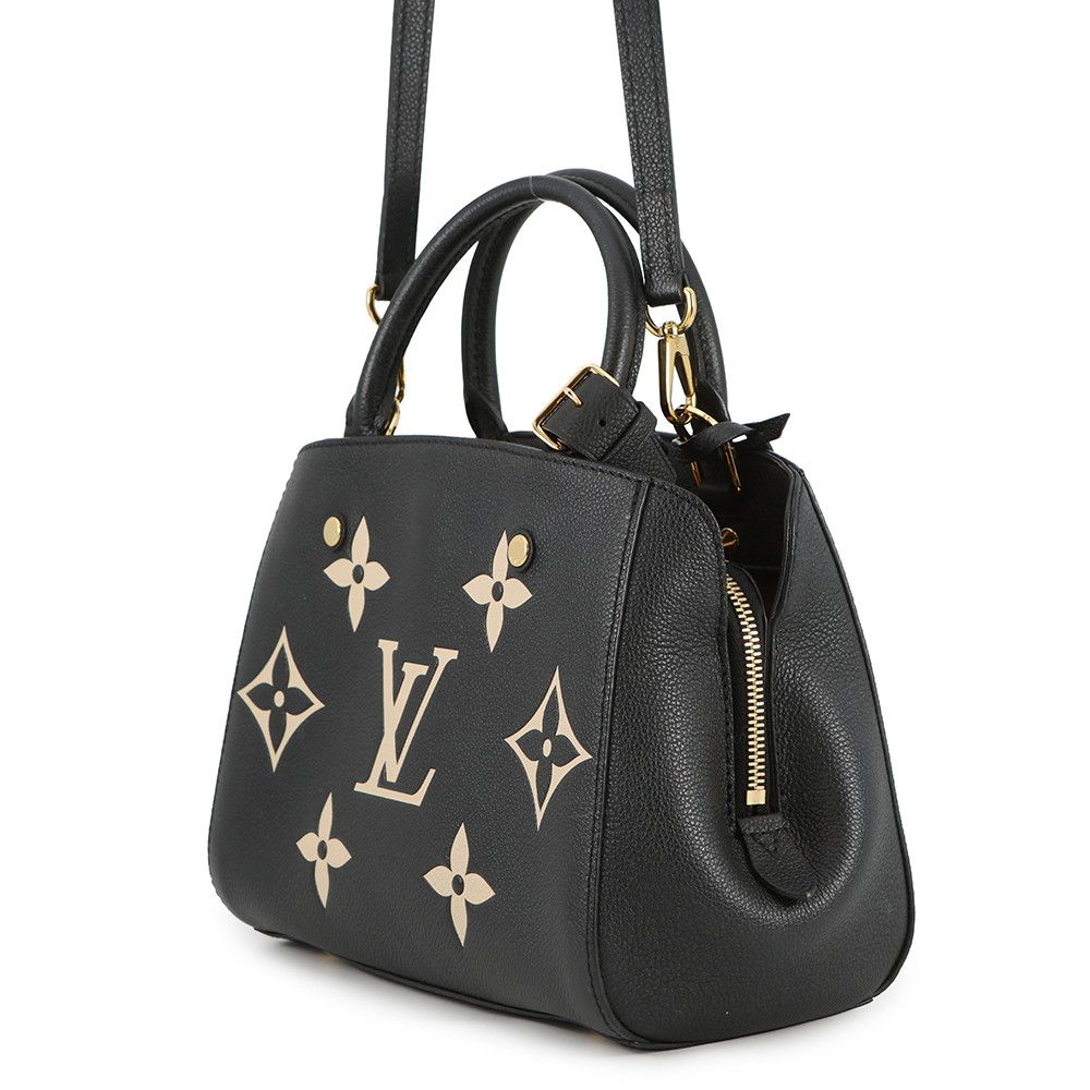 ルイヴィトン モンテーニュBB アンプラント ハンドバッグ　ブラック ルイヴィトン モノグラム アンプラント モンテーニュBB ハンドバッグ