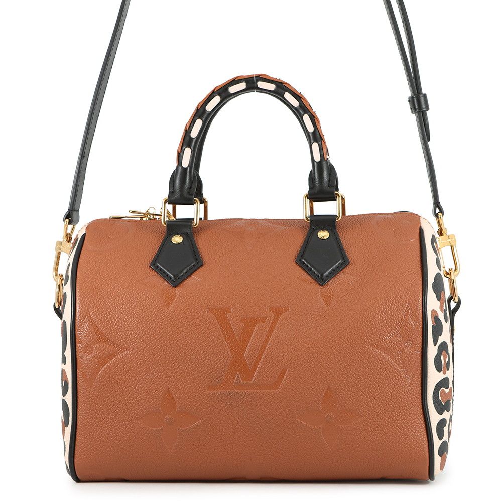 ルイヴィトン ハンドバッグ モノグラム アンプラント スピーディ バンドリエール 25 M 45840 2 wayショルダー レオパード 2021年秋
