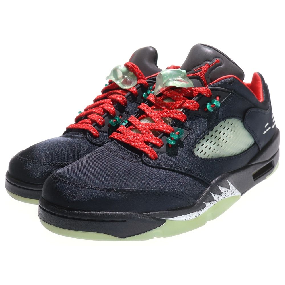 NIKE ナイキ ×CLOT AIR JORDAN 5 RETRO LOW SP DM 4640-036 クロット エアジョーダン ジェイド ローカットスニーカー US 9|27.0 cm ブラック