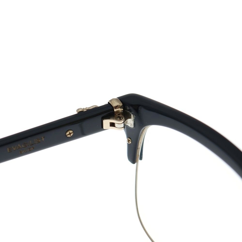 クロムハーツ サイズ:53□19-146  EVAGILIST サイドダガーテンプル眼鏡 中古 SJ02 CHROME HEARTS (クロムハーツ) EVAGILIST エヴァジリスト ウエリントン