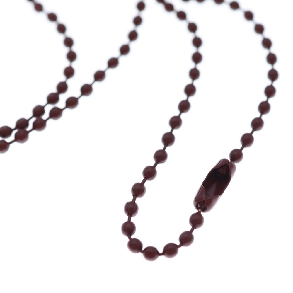 CHROME HEARTS クロムハーツ　シリコン　ネックレス　バーガンディ 限定】Chrome Hearts シリコン ラバー CH クロス ネックレス (CHROME