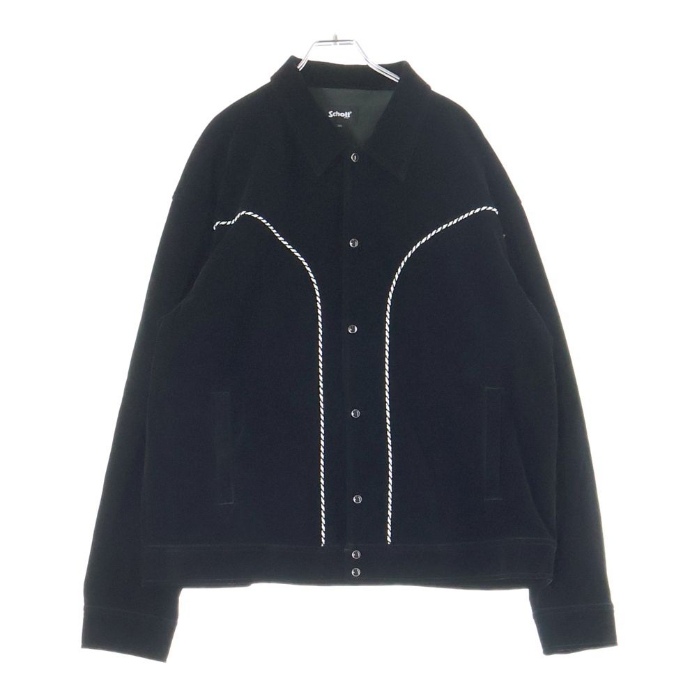 SCHOTT ショット VELOR WESTERN JACKET ヴェロア ウエスタンジャケット ブラック 782-5152004
