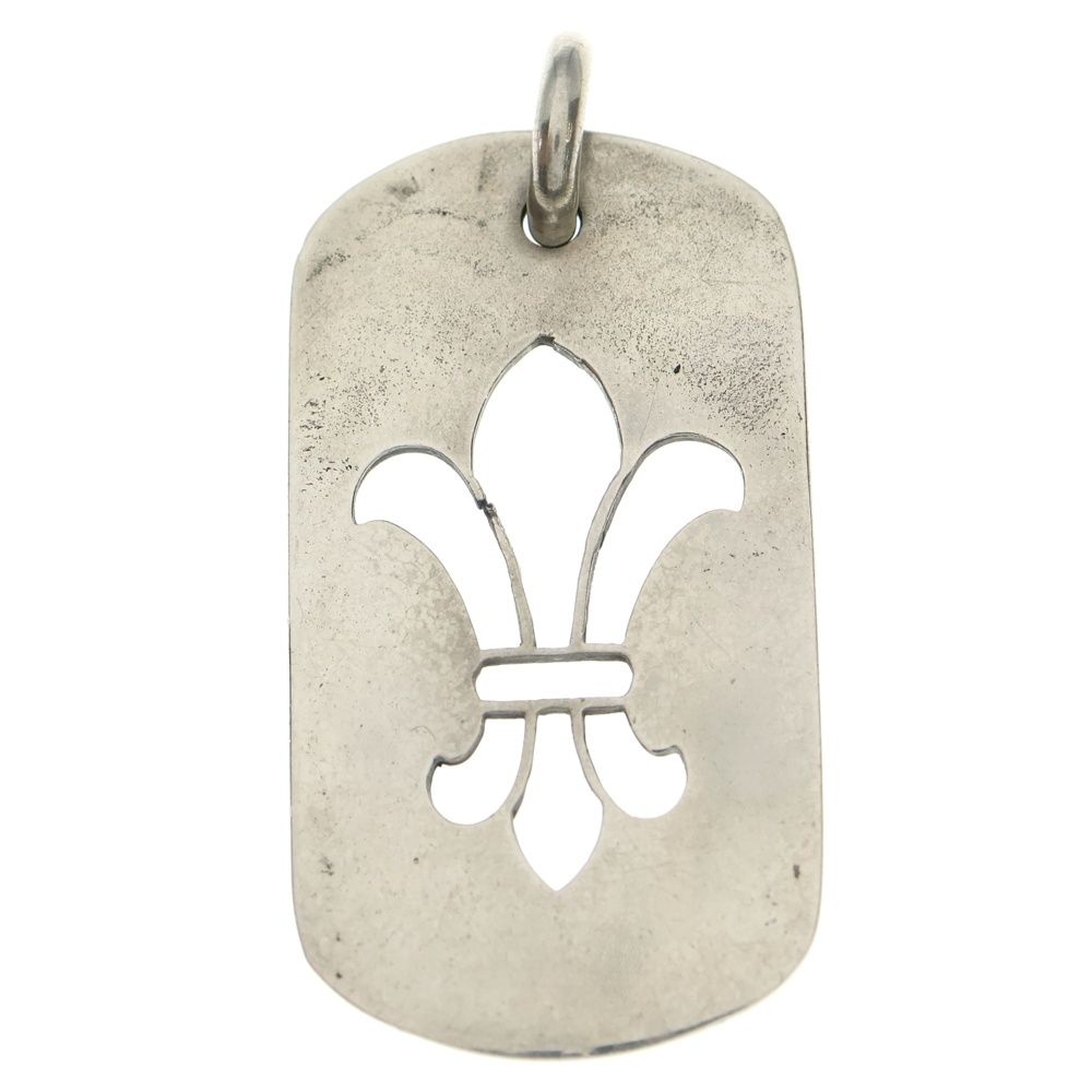 CHROME HEARTS クロムハーツ LG FLUER DOG TAG ラージフ ドッグタグ ペンダントトップ シルバー