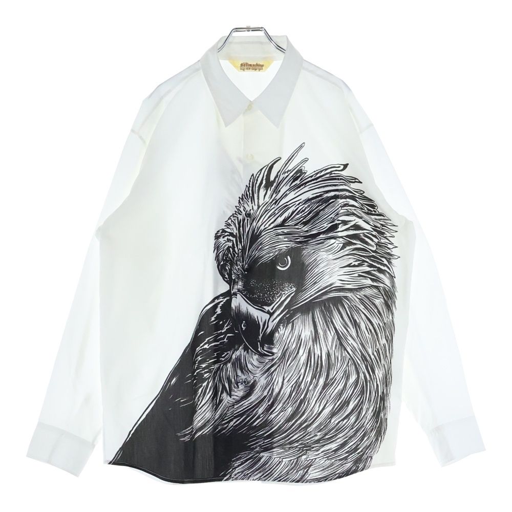 SOFT MACHINE ソフトマシーン 25 SS PHOENIX SHIRTS フェニックスフロントプリント 長袖シャツ ホワイト SM-25 SS-007