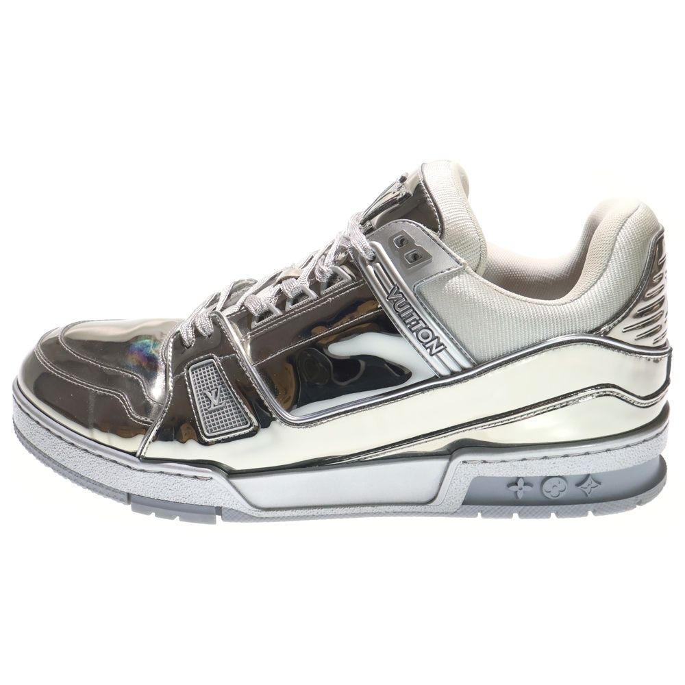 LOUIS VUITTON ルイヴィトン LV TRAINER LVトレイナー ローカットスニーカー メタリックシルバー BM 1211
