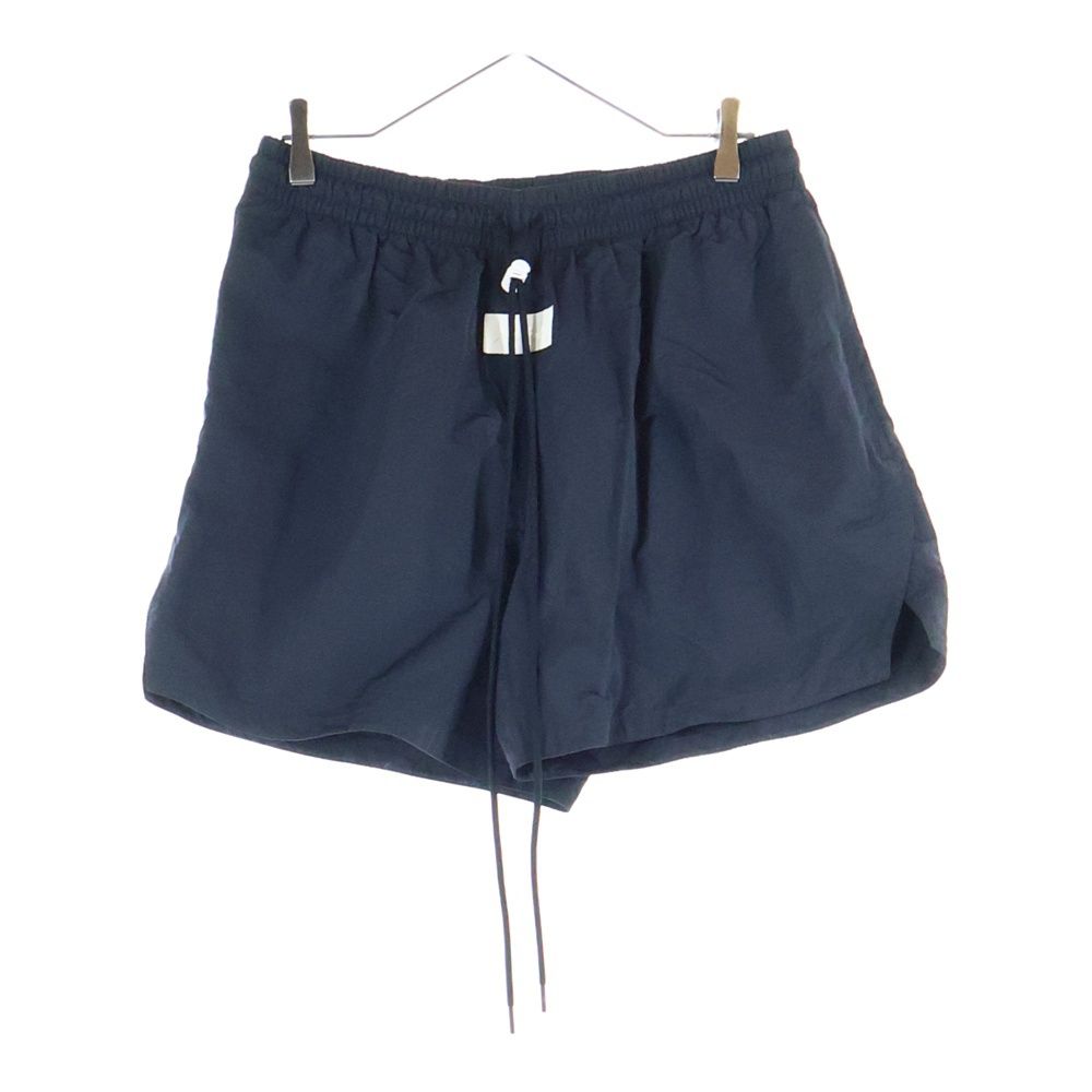 FEAR OF GOD フィアオブゴッド 18 AW ×NIKE NRG Ti SHORT ナイキ ドローコード フロントワッペン ナイロンショートパンツ ハーフパンツ ブラック