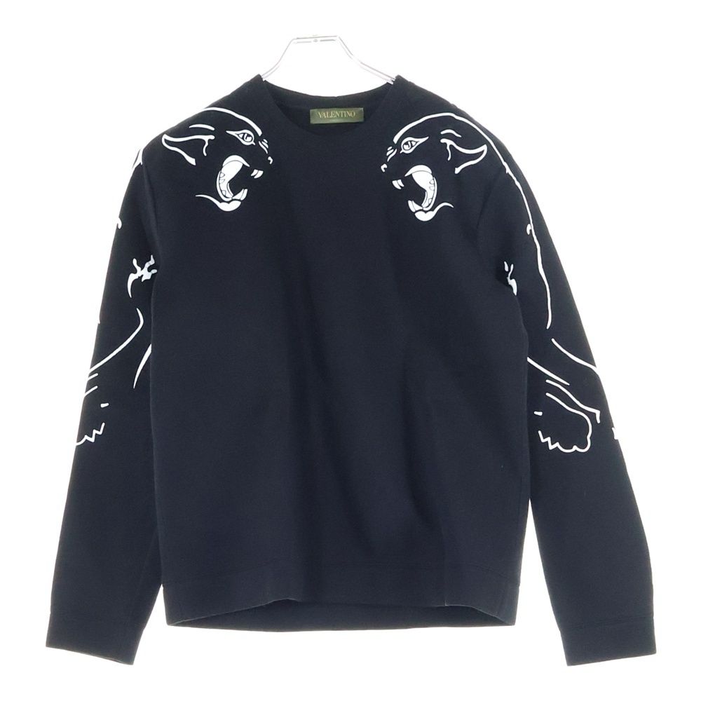 ヴァレンティノ パンサープリント スウェットシャツ ブラック