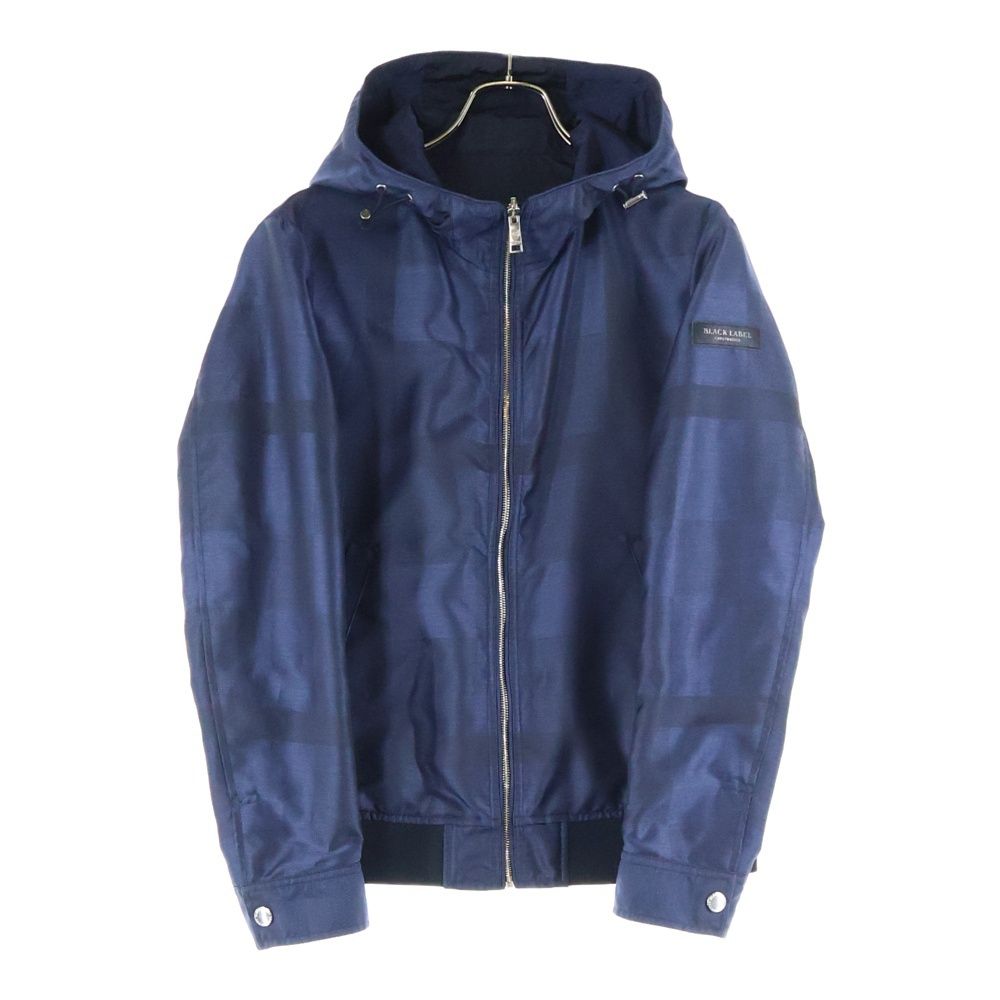BLACK LABEL ブラックレーベルクレストブリッジ リバーシブルナイロンジップアップパーカー ネイビー 51 F 18-117-28